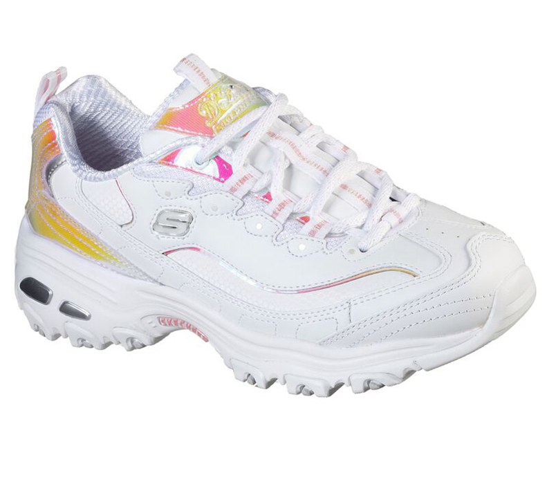 Skechers D'lites - Pearly Glow - Womens Sneakers White [AU-CN0748]